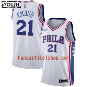 NBA Philadelphia 76ers Trikot Joel Embiid 21 Nike 2019-2020 Association Edition Swingman - Kinder